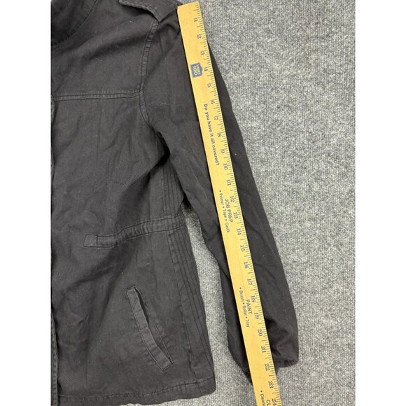 Velvet by Graham & Spencer Jacket Womens Medium Black Utility Cotton Parka Coat - Picture 3 of 8